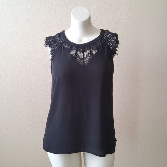 41 Hawthorn Tops - NWT 41 Hawthorn Lace Top Size XL Black